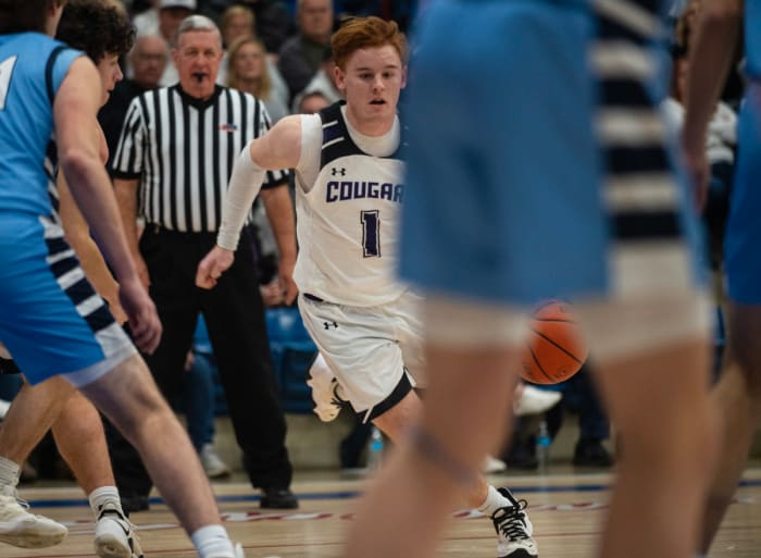 Breese Central vs Breese Mater Dei Illinois boys basketball February 23 2023 Paul Halfacre 15642